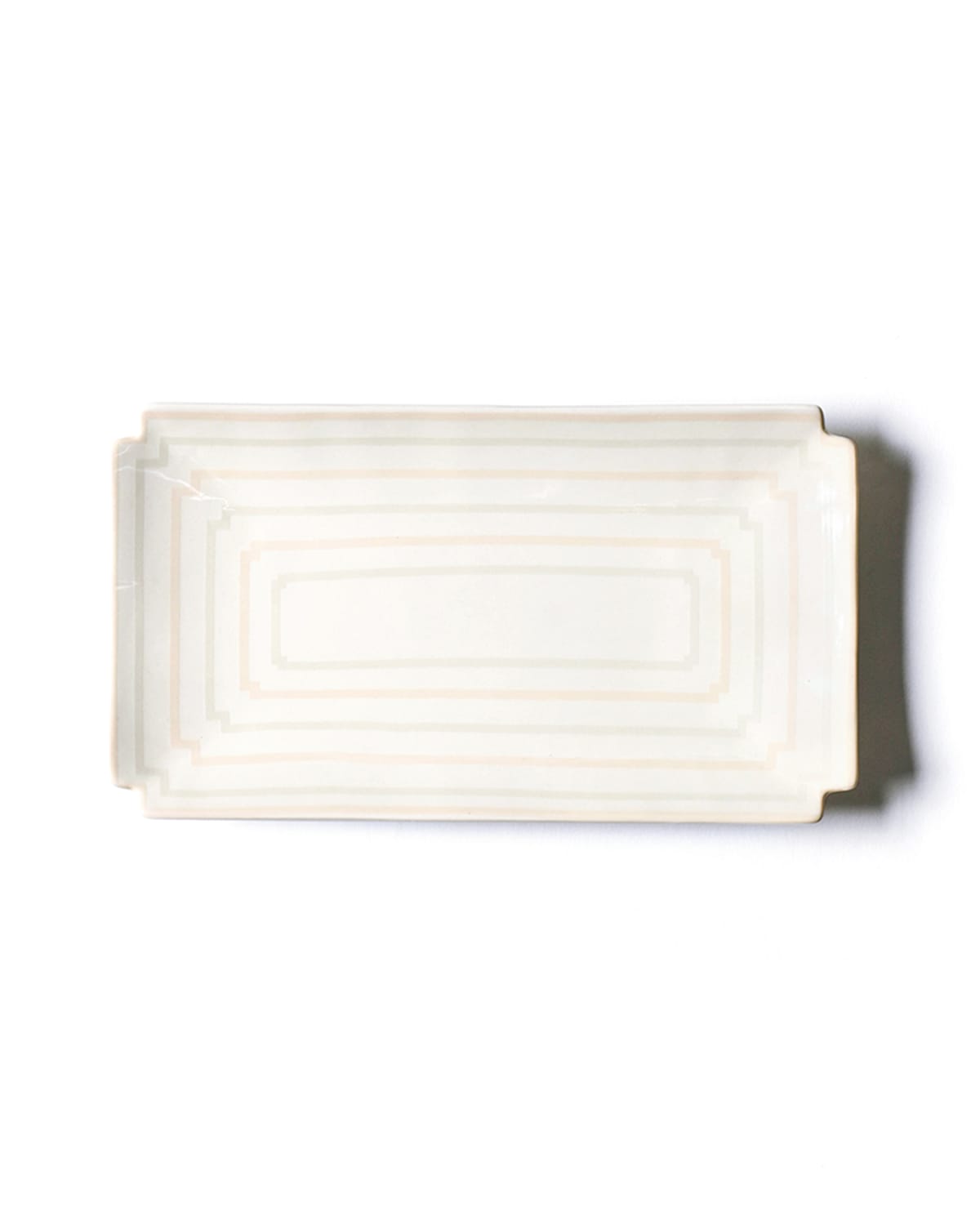 Shop Coton Colors Rectangle Notch Tray In Blush