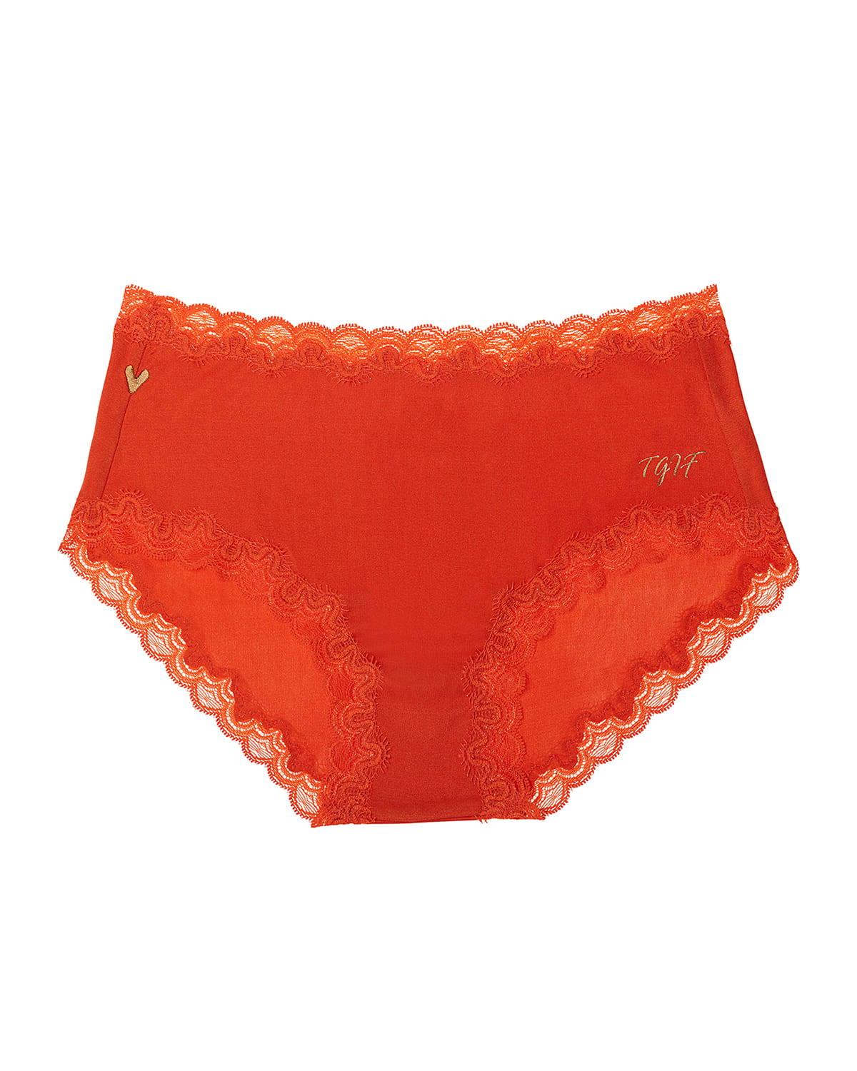 Uwila Warrior Sayings 2 Soft Silks Bikini Briefs In Spicy Orange