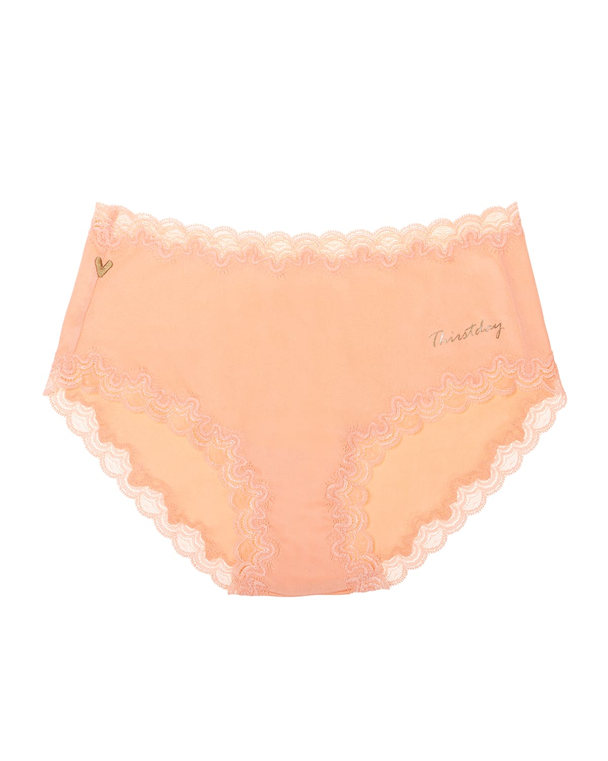 Uwila Warrior Days Of The Week Silk Briefs In Papaya Punch