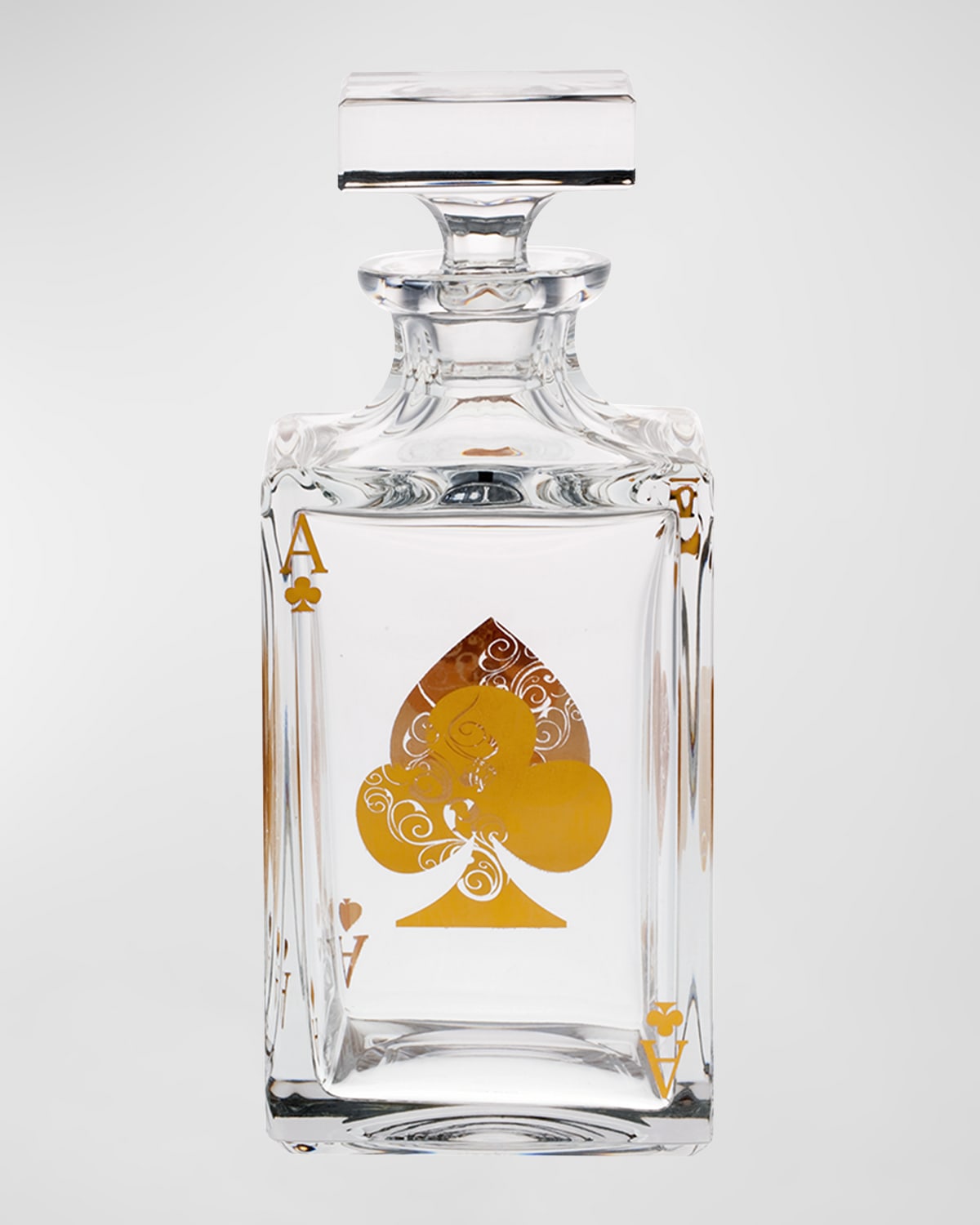 Shop Vista Alegre Poker Whiskey Decanter In Clear