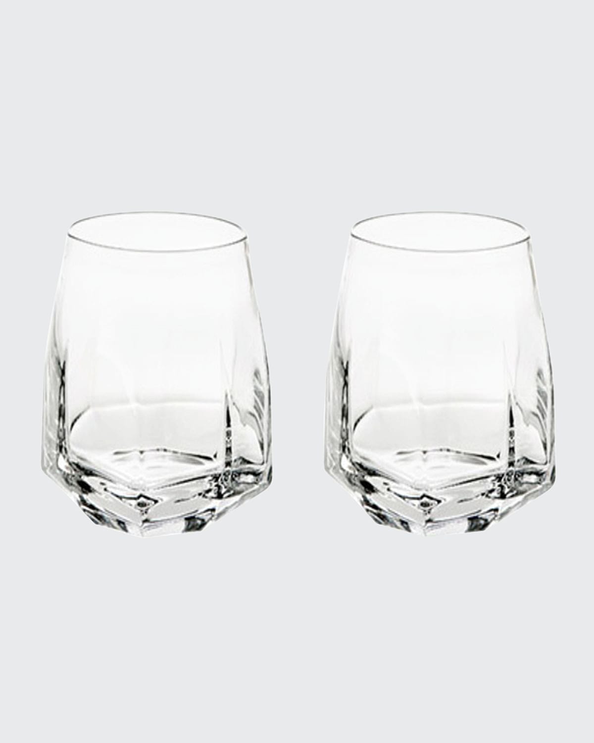 Shop Vista Alegre Gemstone Double Old-fashioned Glasses, Set Of 2 In Clear
