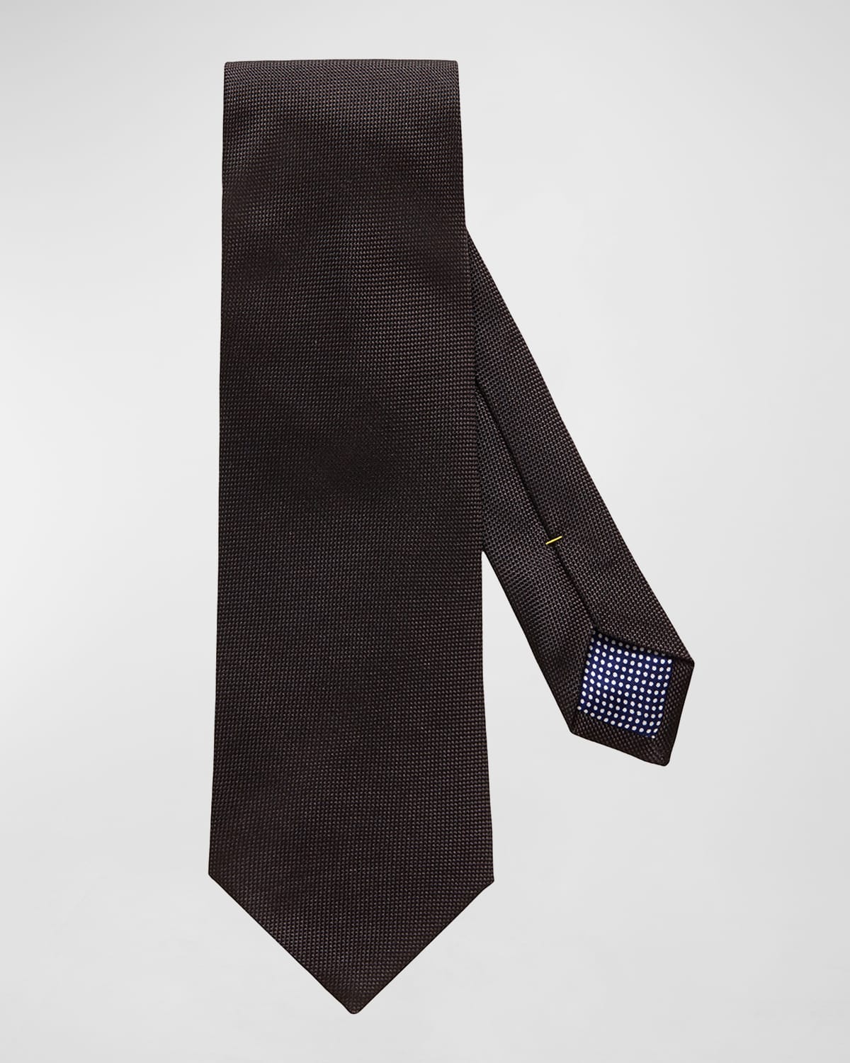 Men's Textured Solid Silk Tie