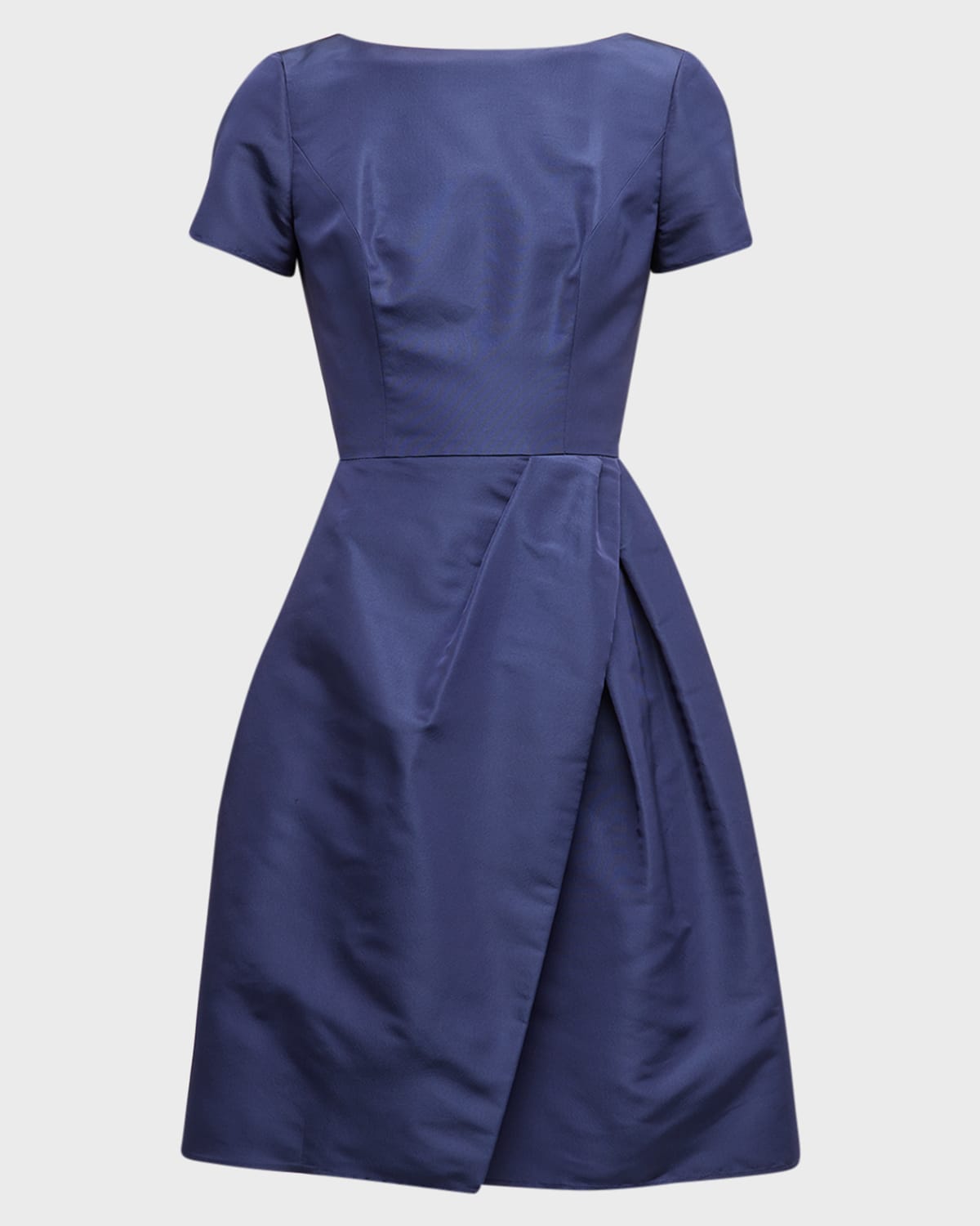 Carolina Herrera Icon Bateau Neck Short-sleeve Dress In Azalea