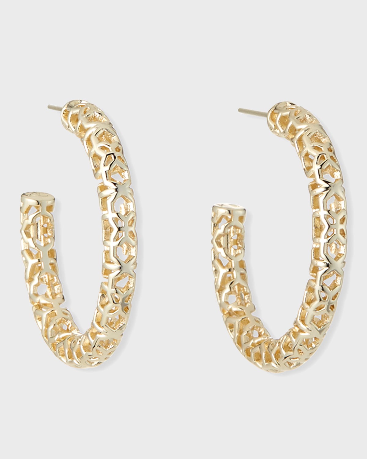 Kendra Scott Maggie Medium Hoop Earrings In Gold