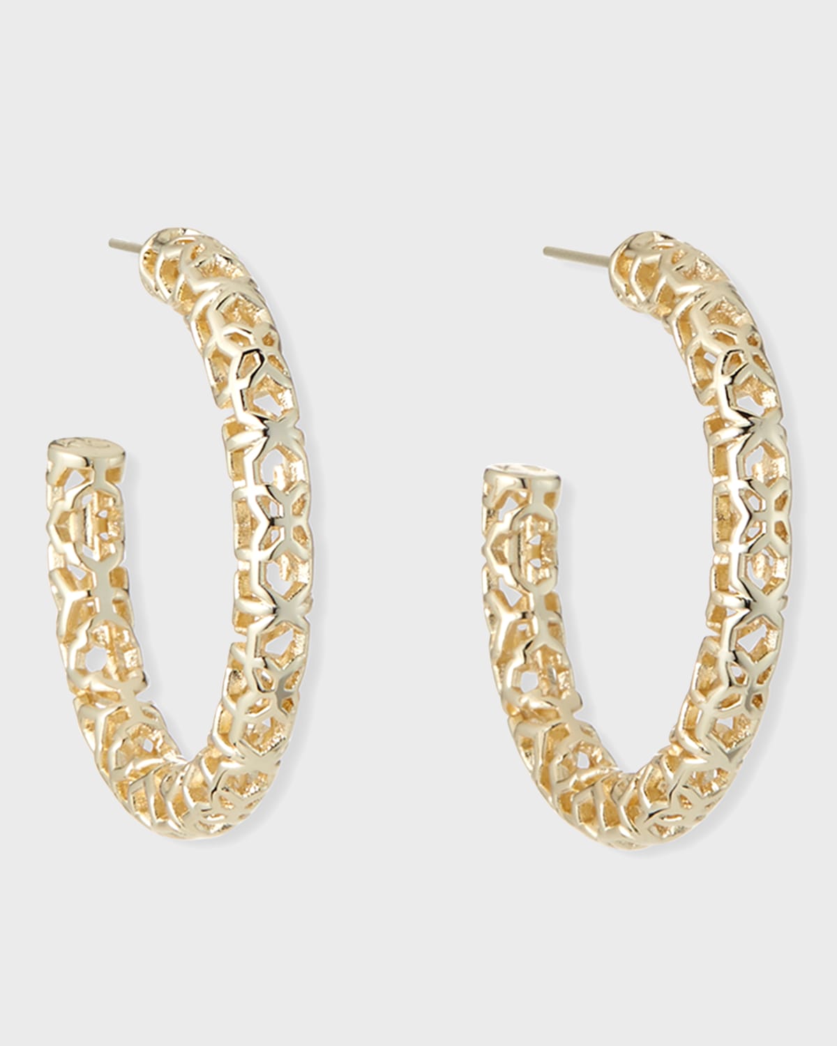 KENDRA SCOTT MAGGIE HOOP EARRINGS, 1.5"L,PROD224020638