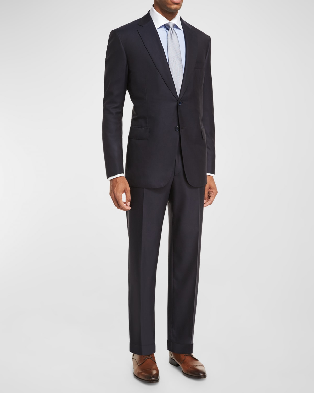Brioni Men's Brunico Solid Two-piece Suit In Navy