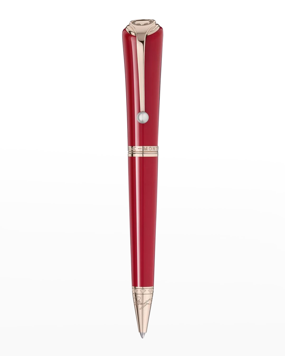 Shop Montblanc Special Edition Muses Marilyn Monroe Ballpoint Pen In Red