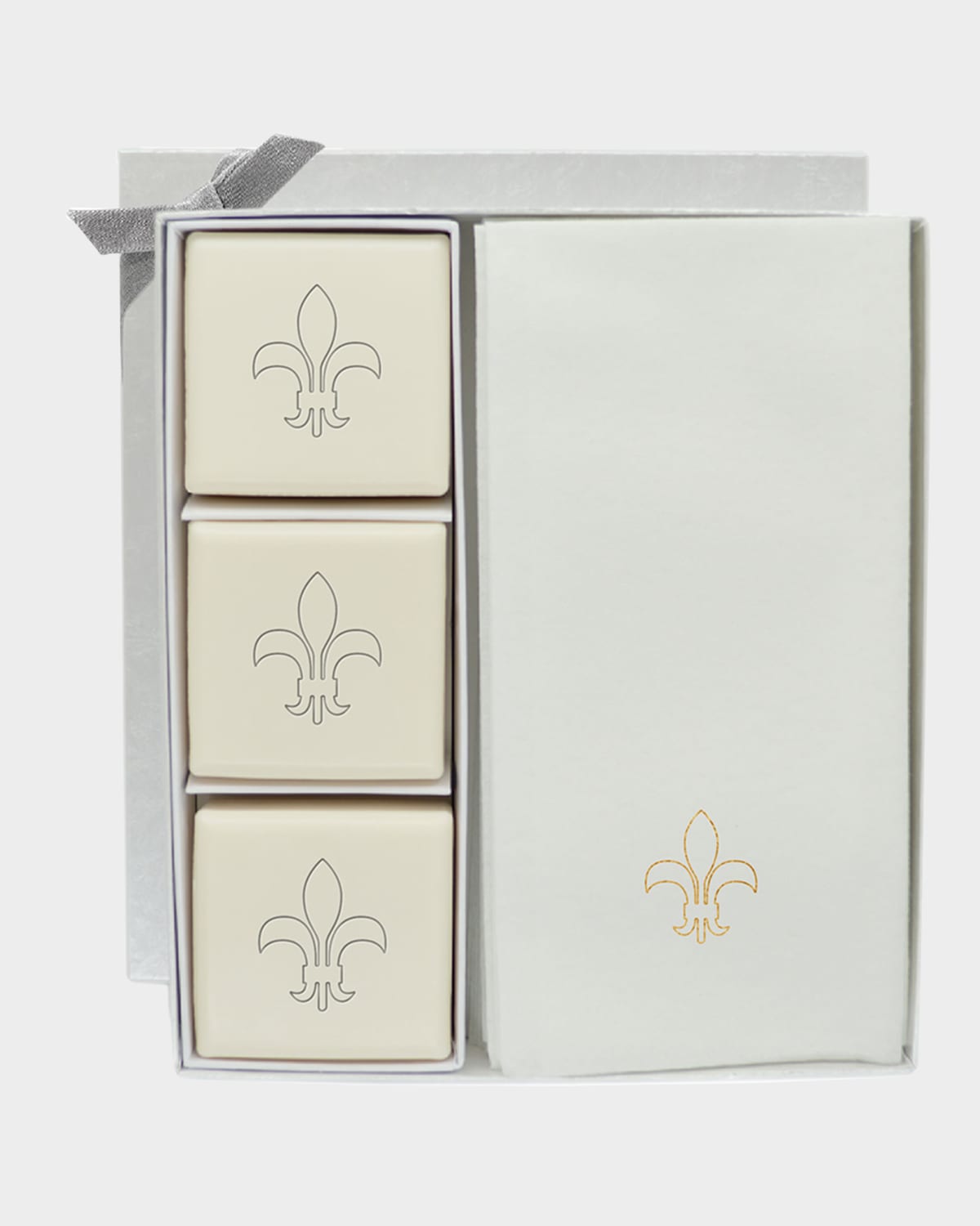 Carved Solutions Eco-luxury Fleur De Lys Courtesy Gift Set In Gold