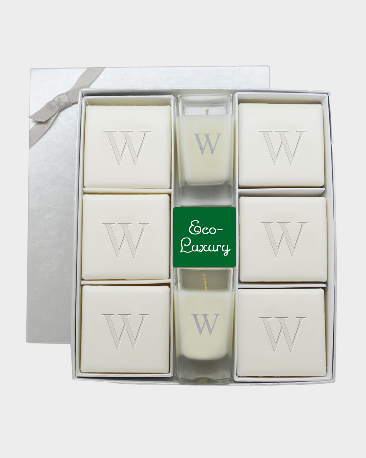 Carved Solutions Monogram Eco-luxury Ultimate Gift Set In Silver