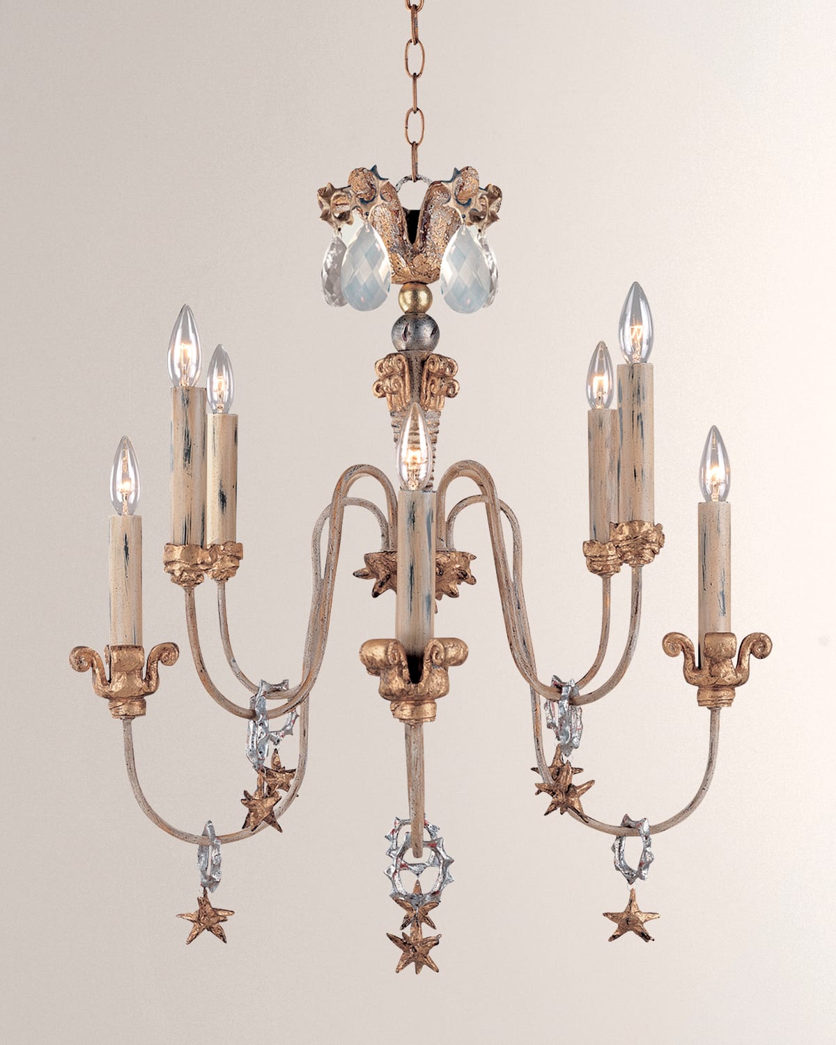 Shop Lucas + Mckearn Mignon 8-light Chandelier In Gold And Silver