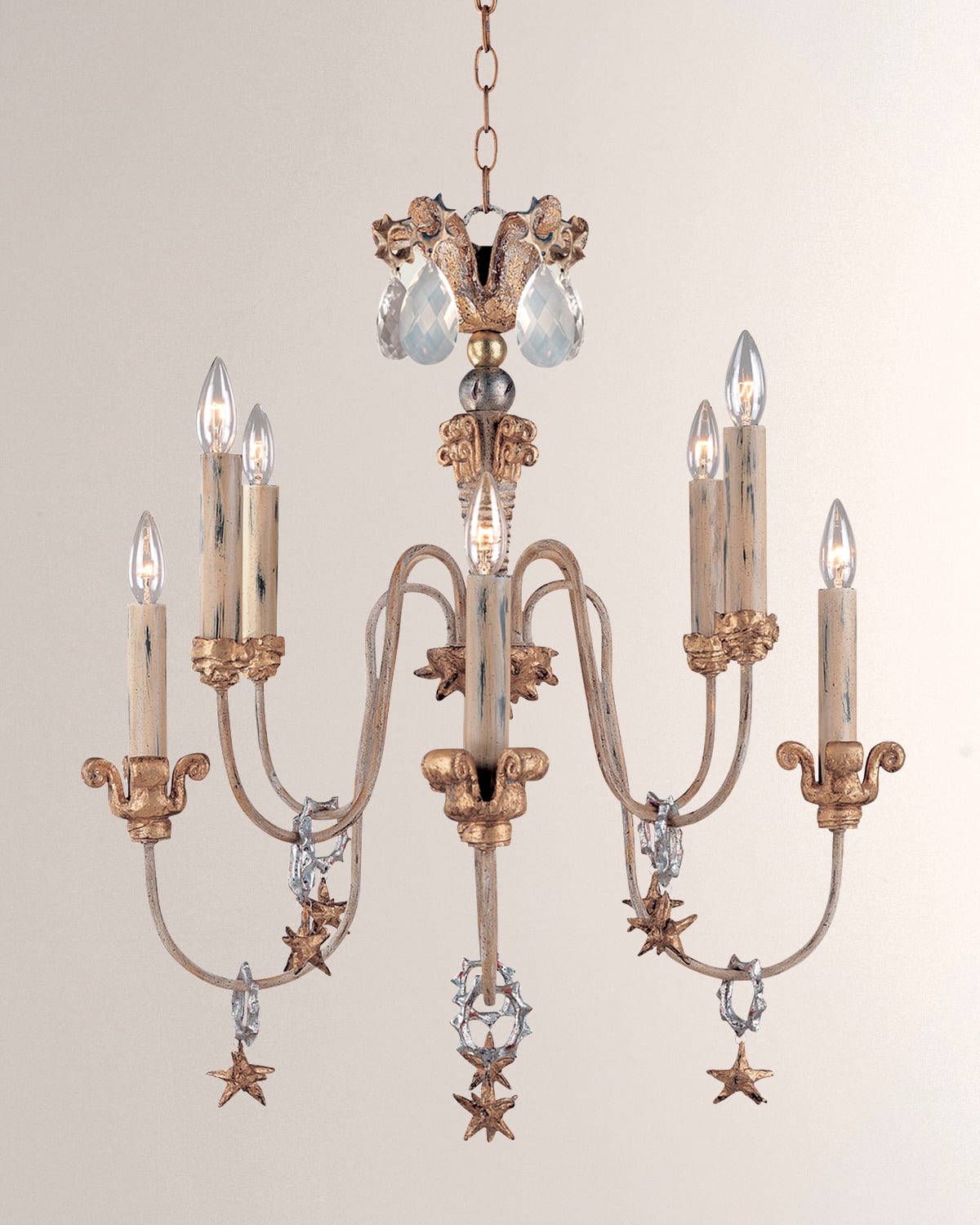 Lucas + Mckearn Mignon 8-light Chandelier In Gold And Silver