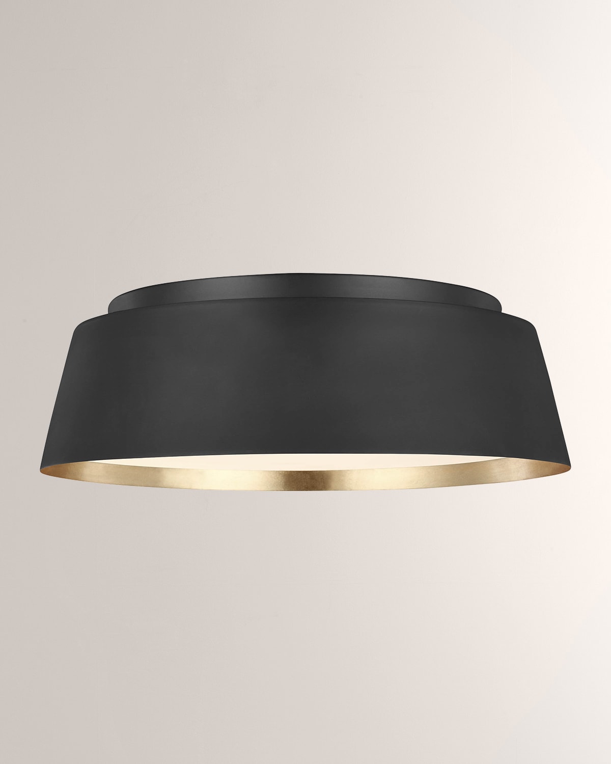 Shop Visual Comfort Studio 3 - Light Flush Mount Asher By Ellen Degeneres In Midnight Black