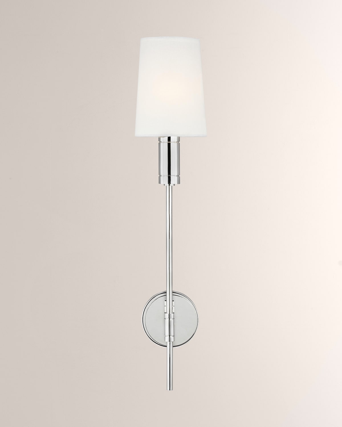 Visual Comfort Studio 1 - Light Wall Sconce Beckham Modern By Thomas O'brien In Polished Nickel