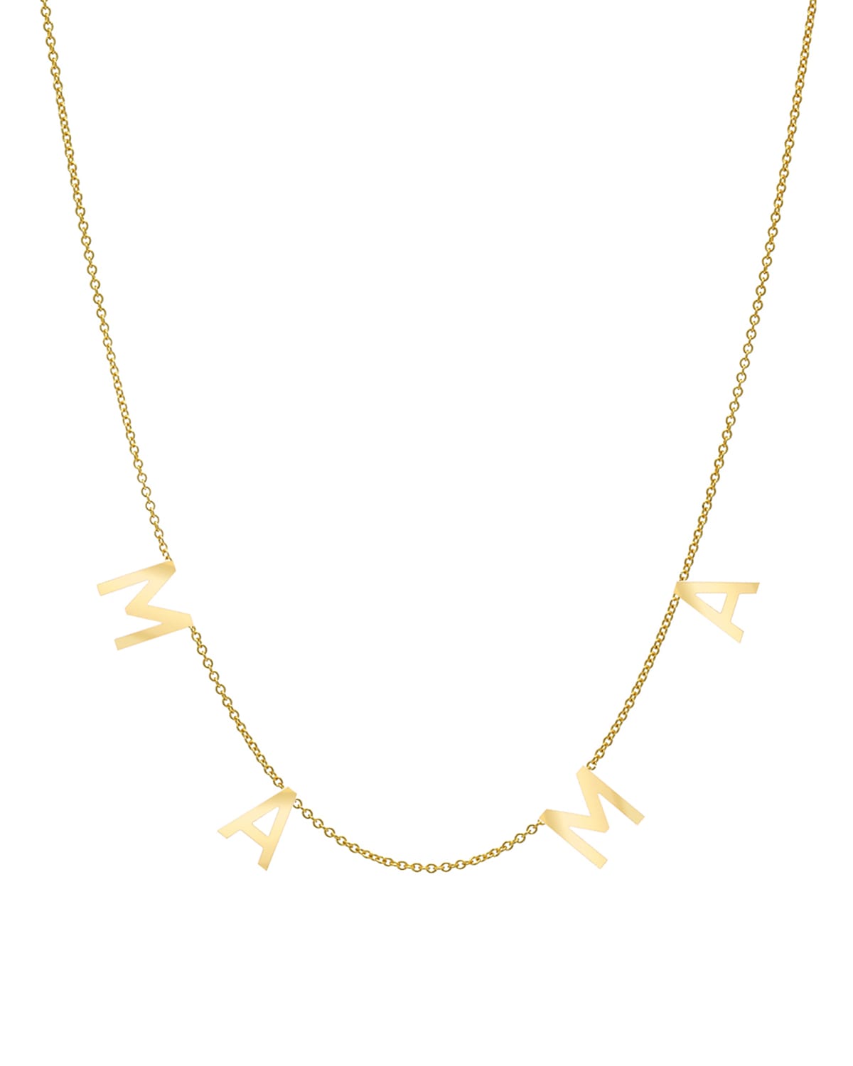 Zoe Lev Jewelry 14k Spaced Mama Necklace