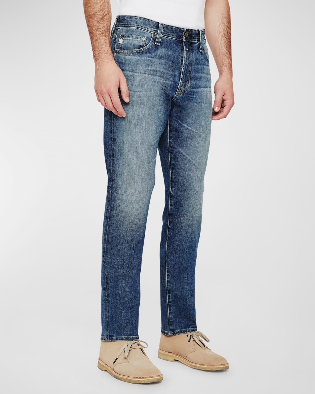 AG Adriano Goldschmied Men's Everett Slim Dark-Wash Jeans