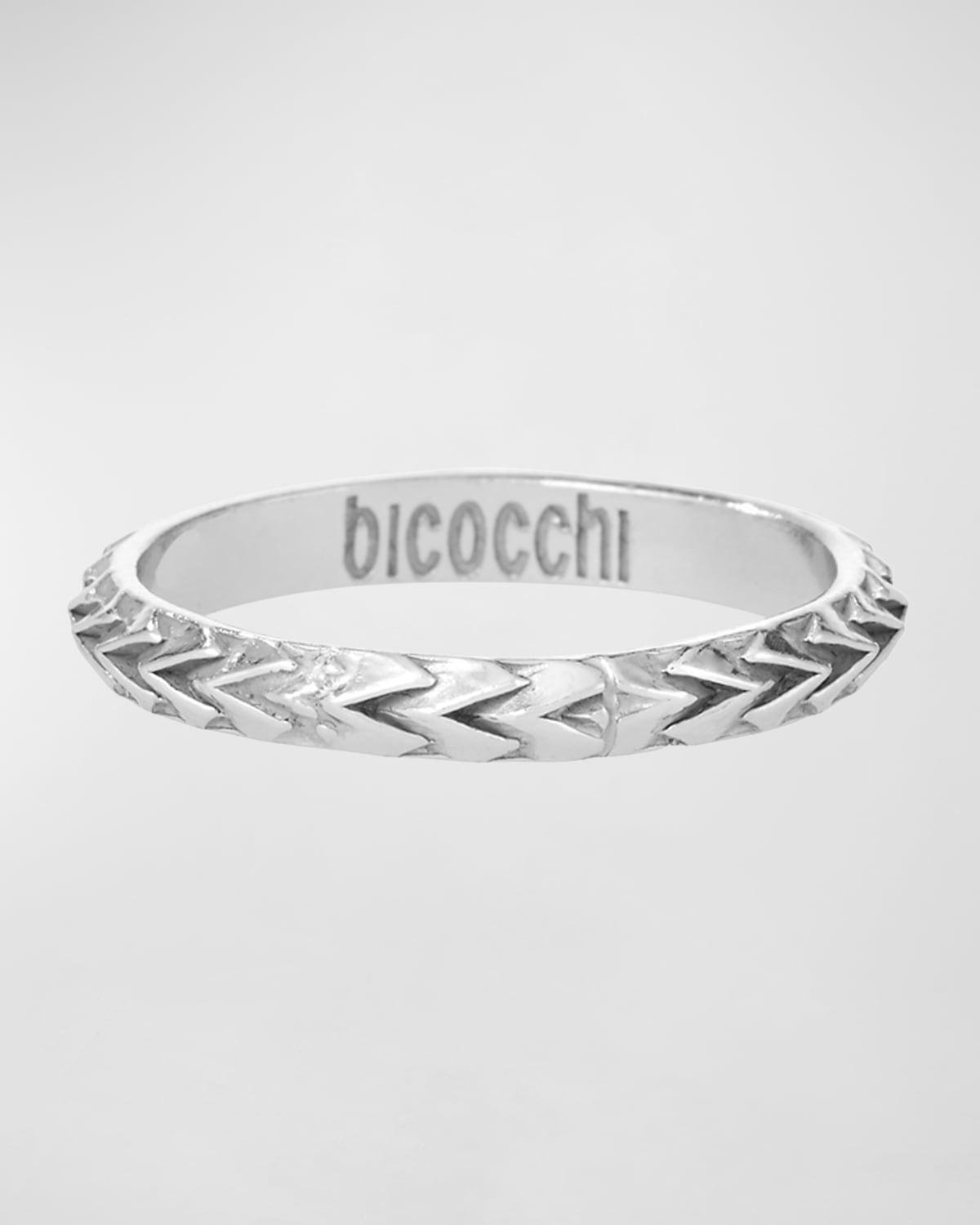 Emanuele Bicocchi Men's Silver Scales Ring