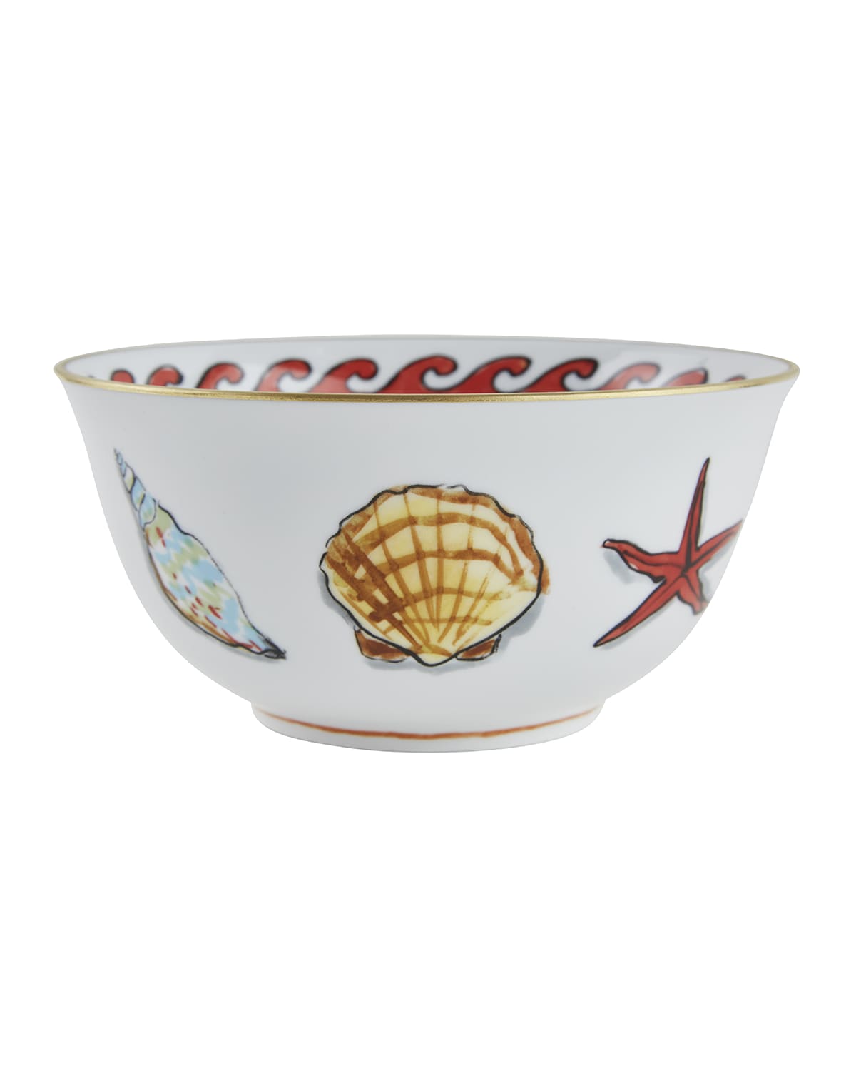 Ginori 1735 Il Viaggio Di Nettuno Bowl, White In White
