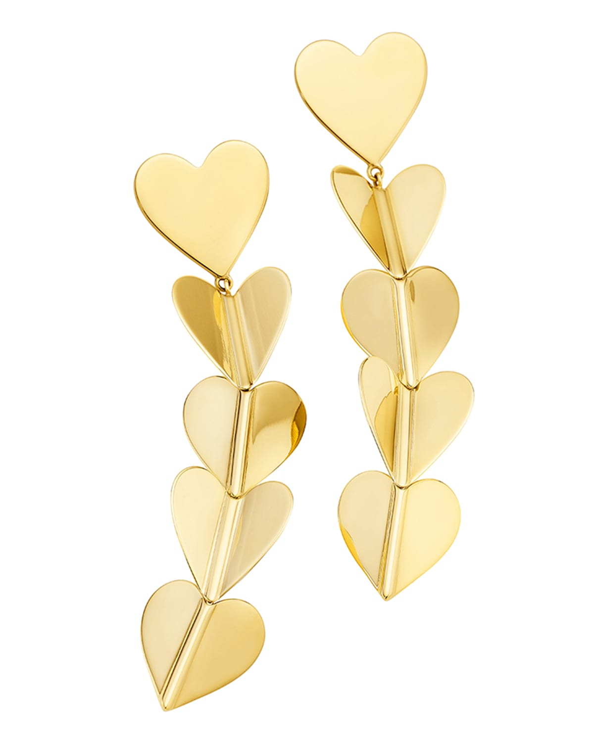 Wings of Love 18k Large Drop Earrings