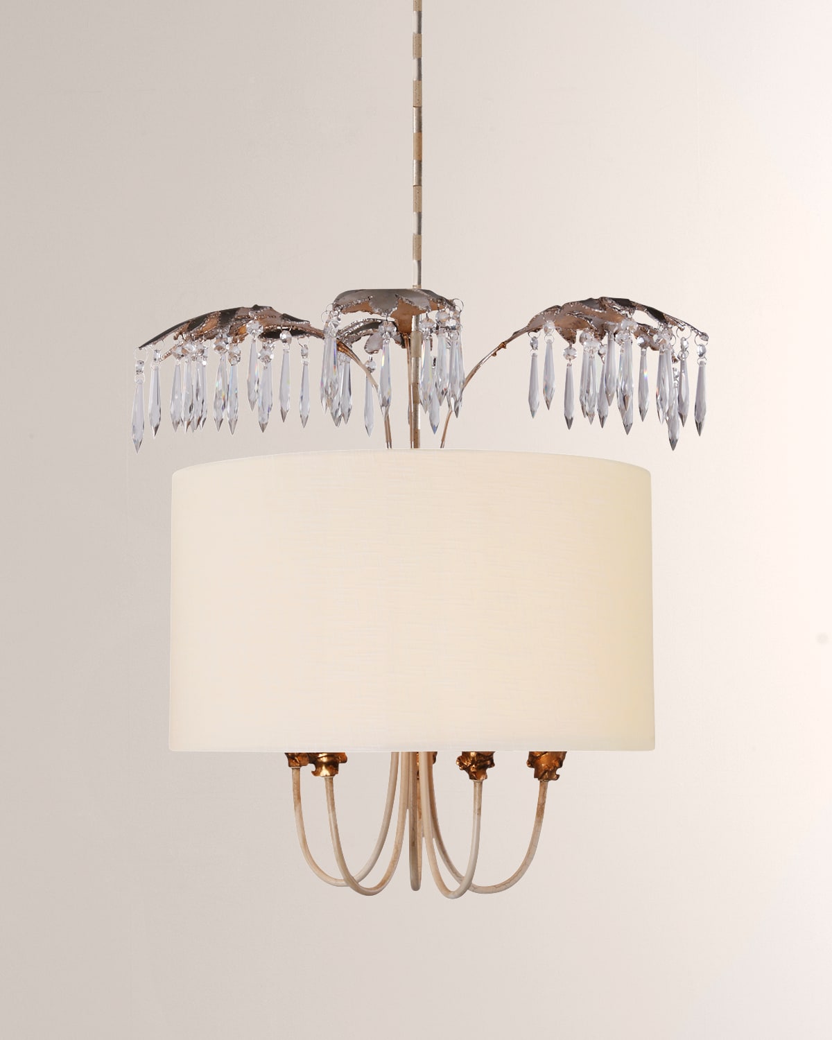 Shop Lucas + Mckearn Antoinette 5-light Pendant In Silver And Gold