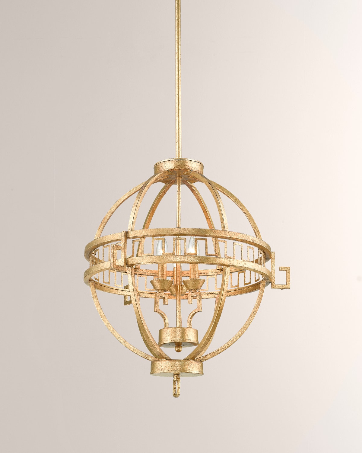 Shop Lucas + Mckearn Lemuria 3-light Round Globe Pendant In Gold