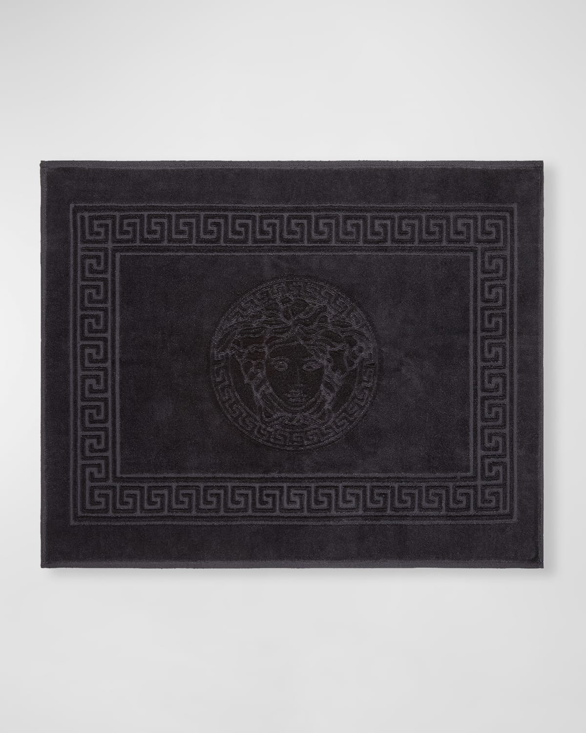 Versace Medusa Classic Bath Mat In Black