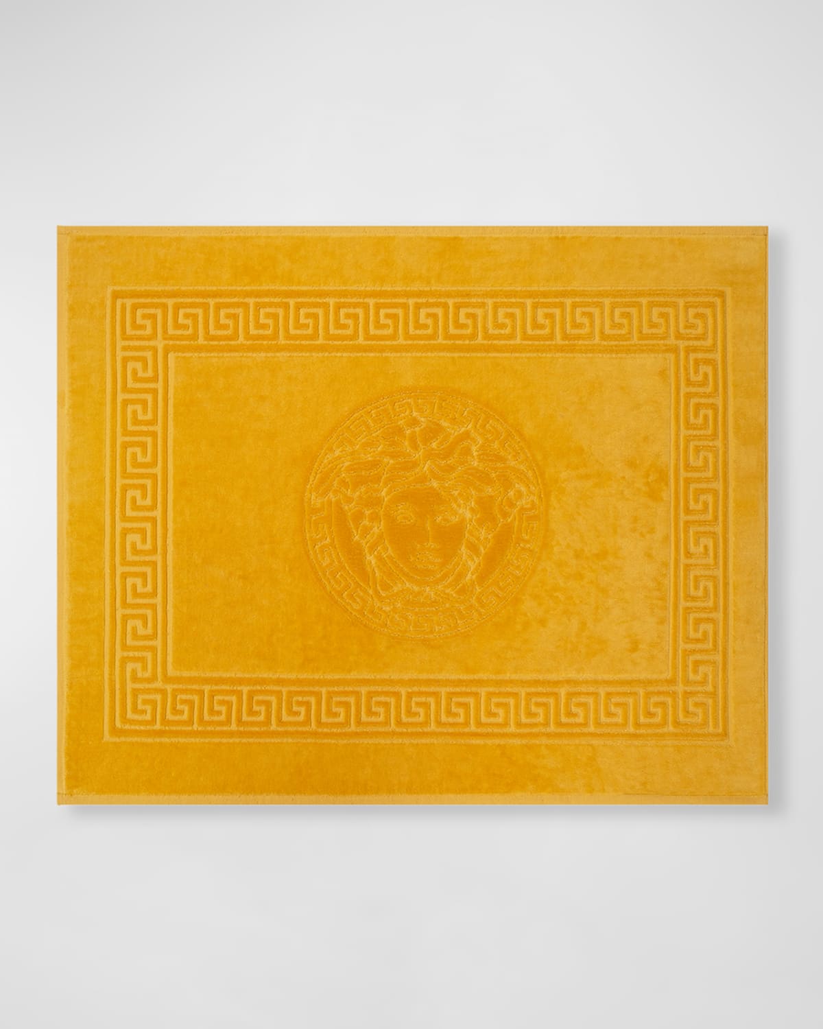 Versace Medusa Classic Cotton Bathmat In Gold