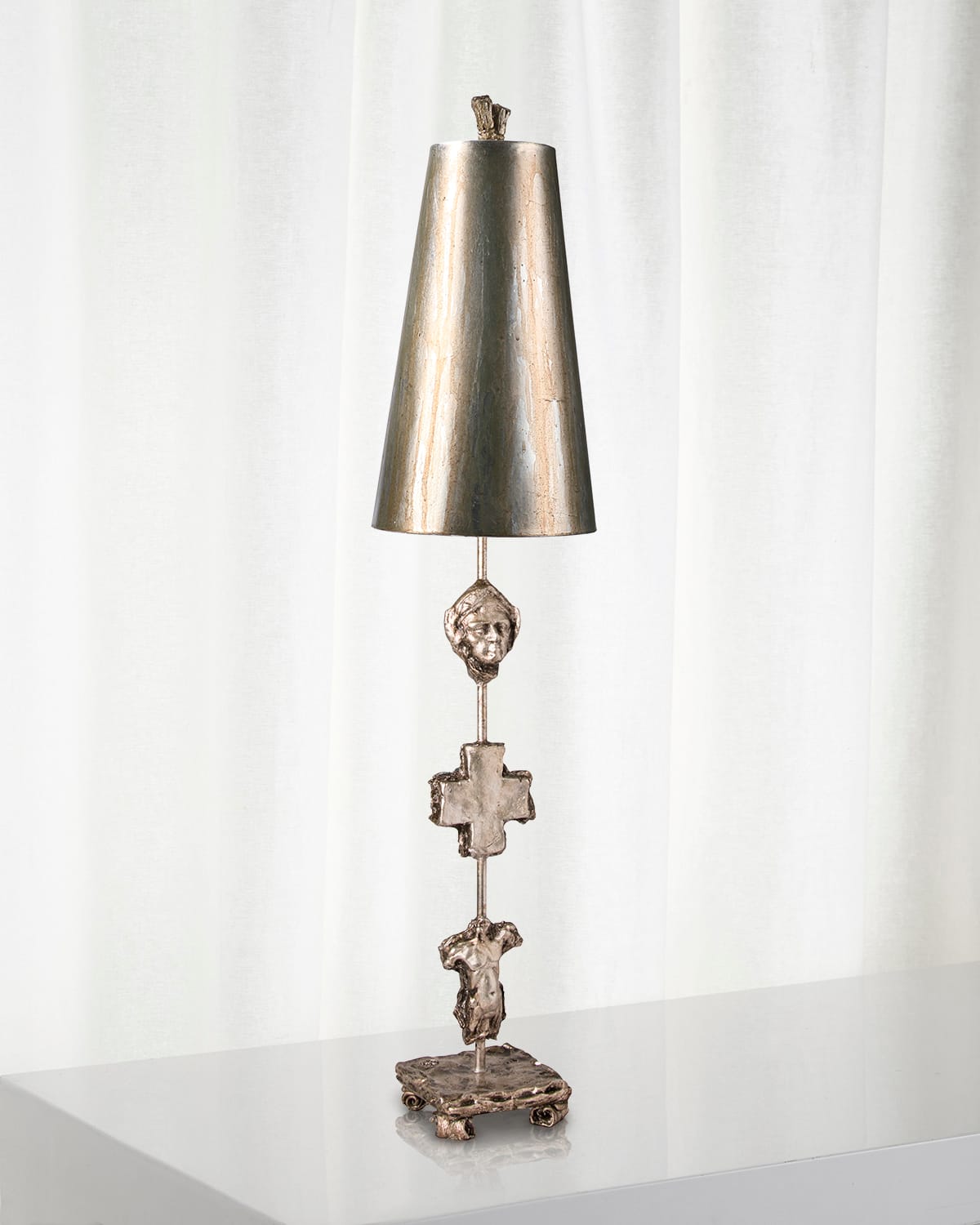 Shop Lucas + Mckearn Fragment Table Lamp In Silver
