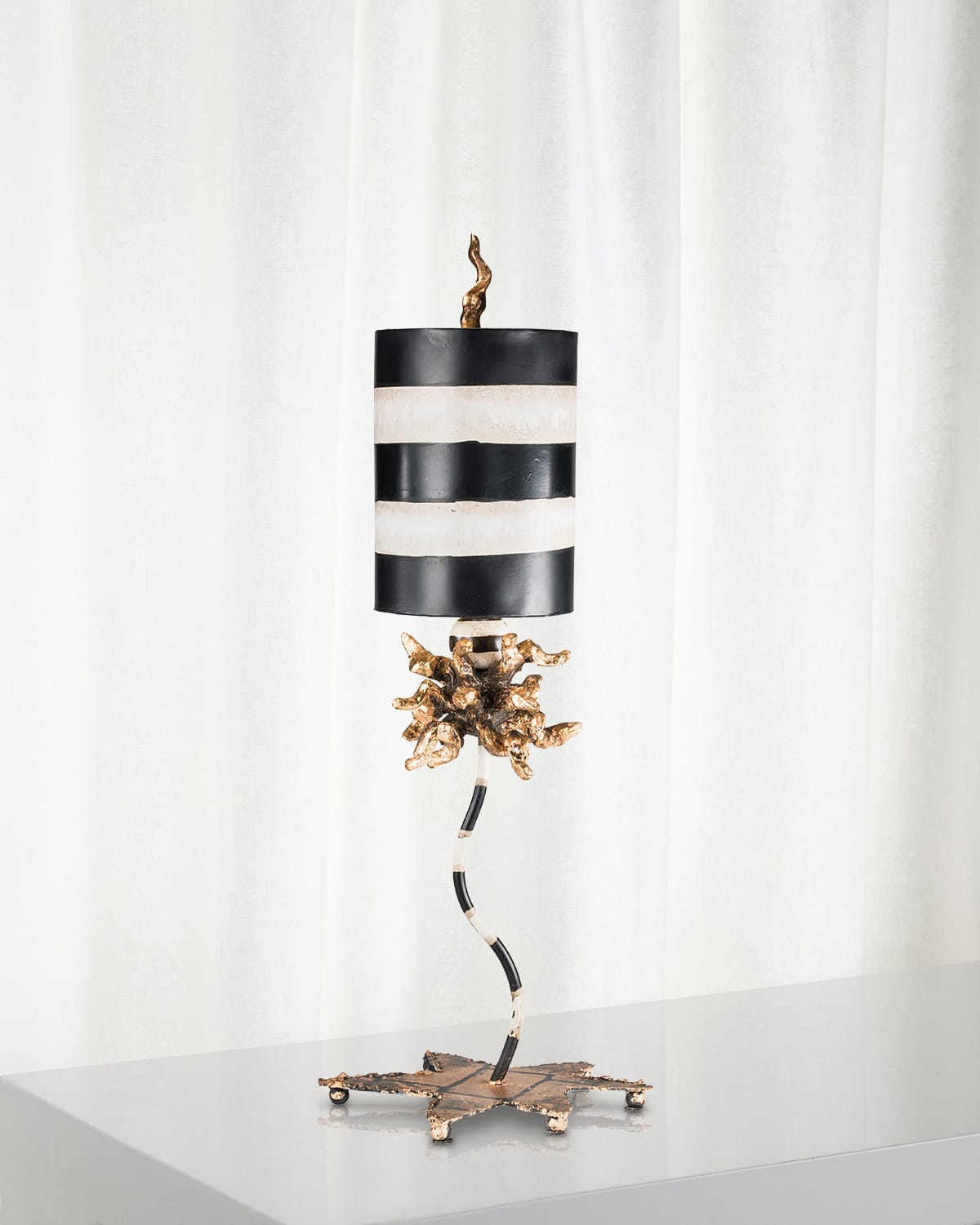 Lucas + Mckearn Dominique Table Lamp In Black And White