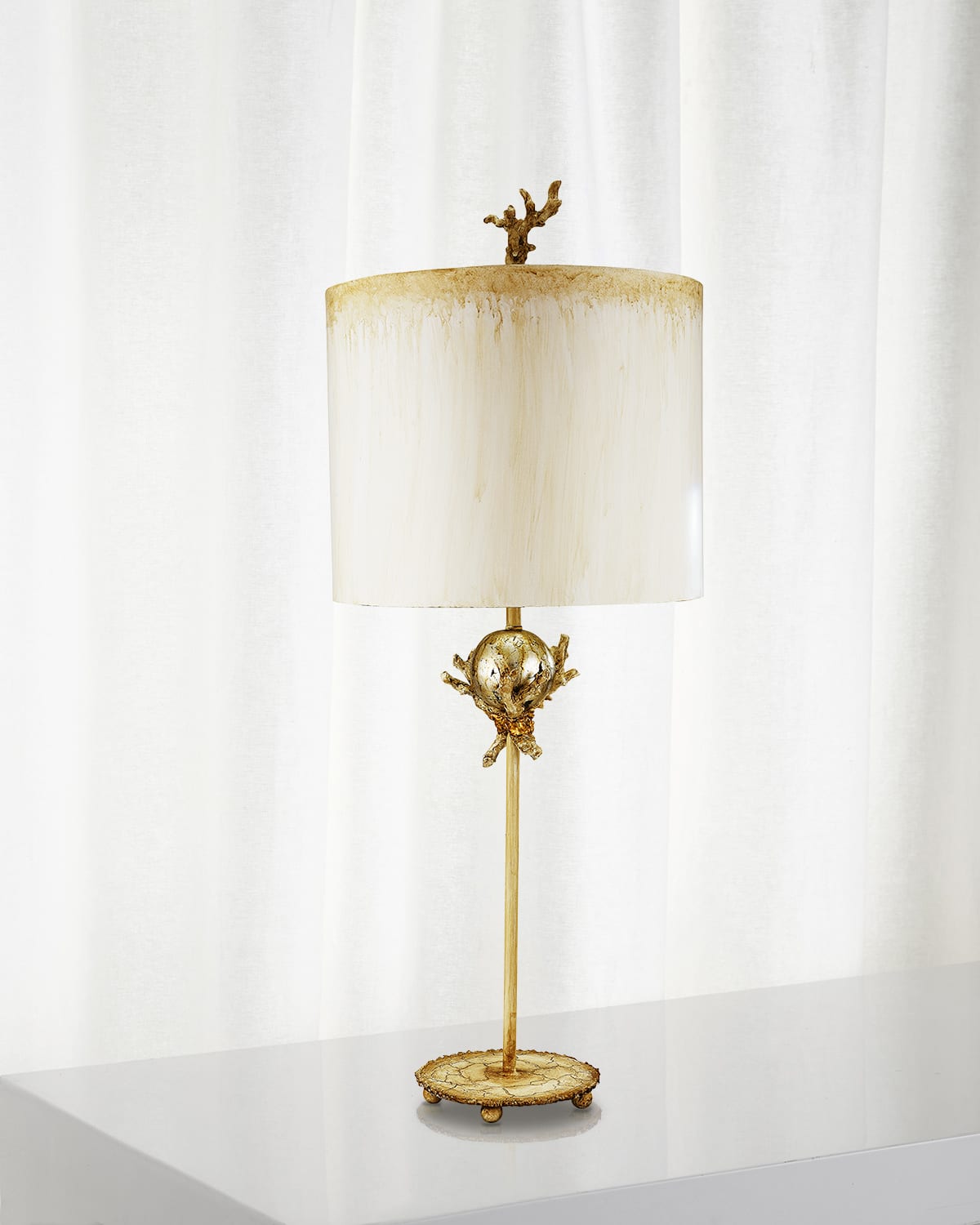 Shop Lucas + Mckearn Trellis Table Lamp In Beige