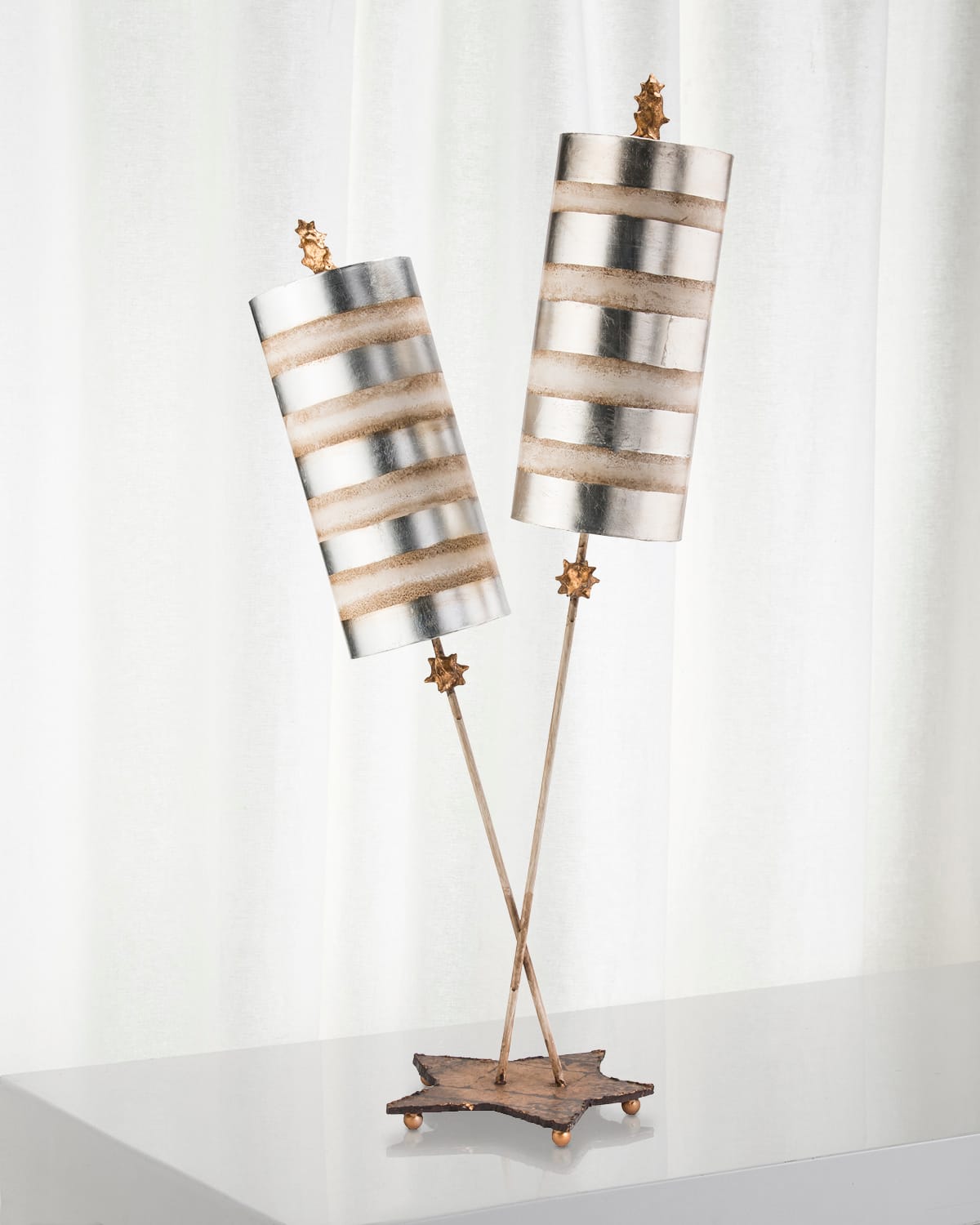 Lucas + Mckearn Nettle Luxe Table Lamp In Silver