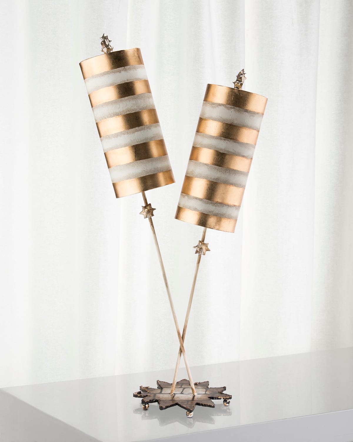 Shop Lucas + Mckearn Nettle Luxe Table Lamp In Gold