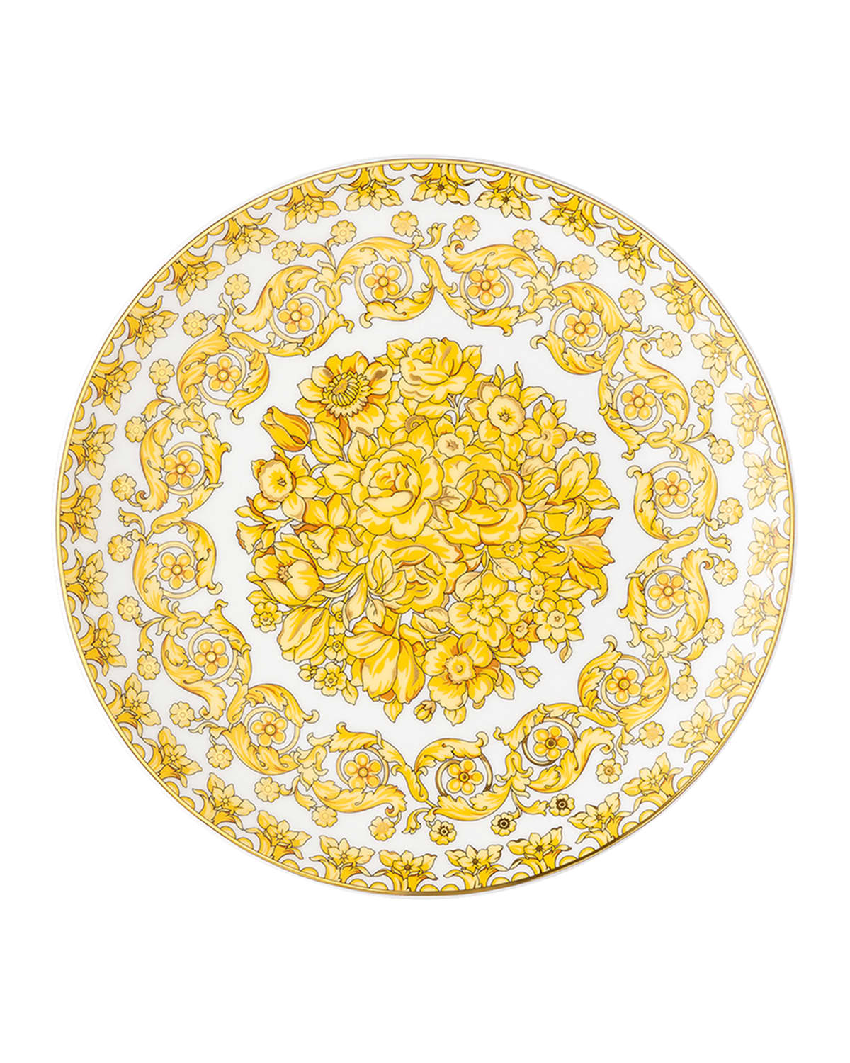 Shop Versace Medusa Rhapsody Salad Plate In Gold