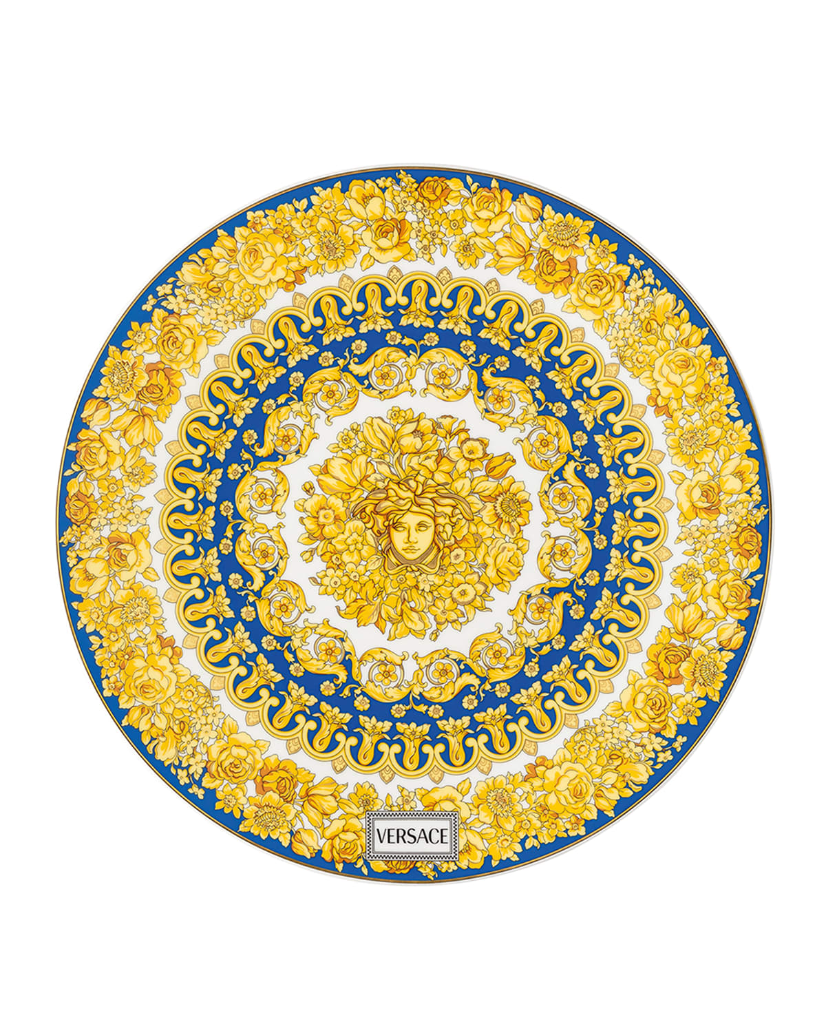 VERSACE MEDUSA RHAPSODY BLUE SERVICE PLATE,PROD224380458