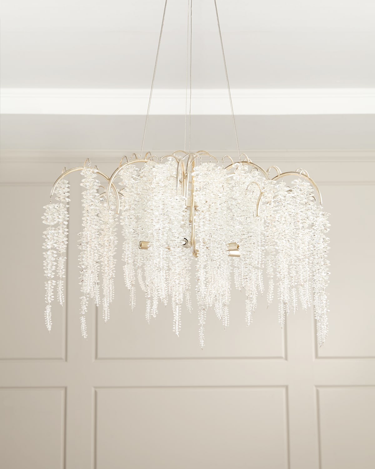 John-richard Collection Cascading Crystal 6-light Chandelier In Transparent