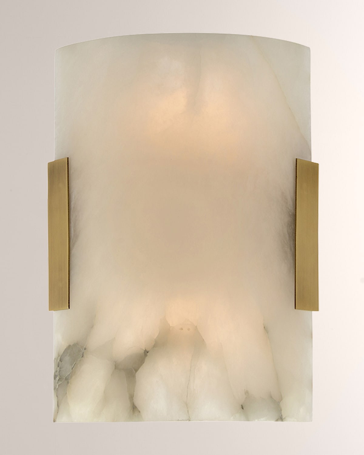 Shop John-richard Collection Curved Alabaster Wall Sconce In White