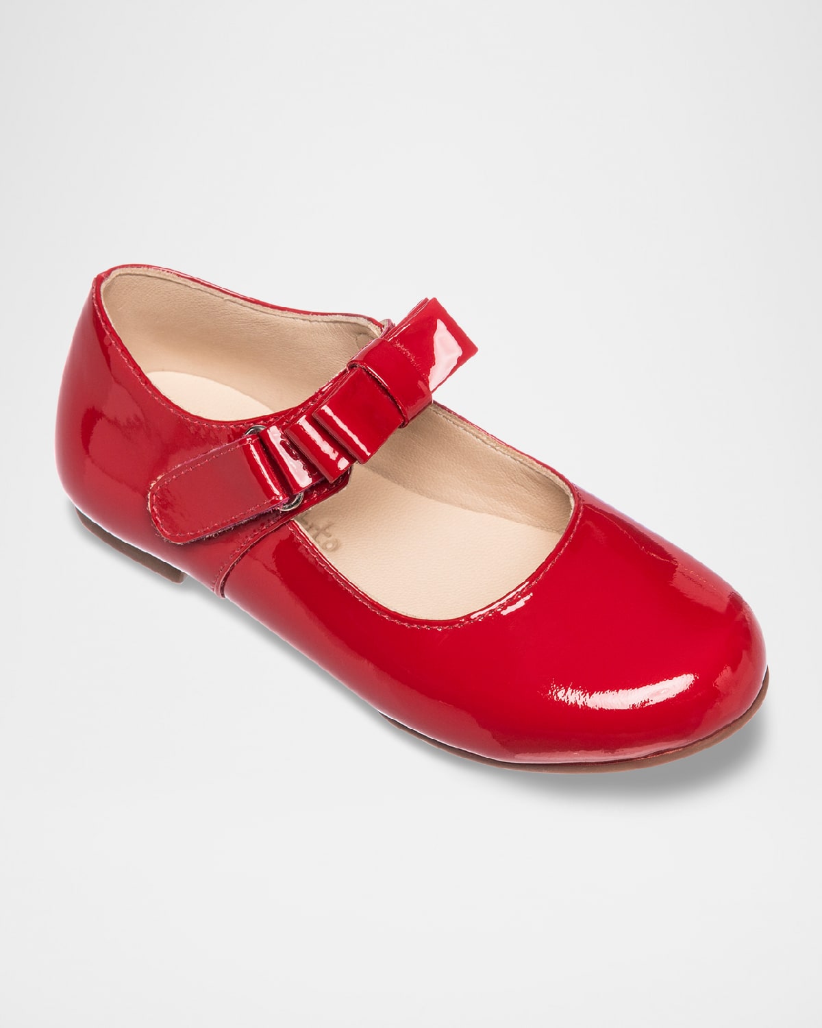 Elephantito Girl's Charlotte Patent Leather Mary Jane, Toddler/kids In Patent Red