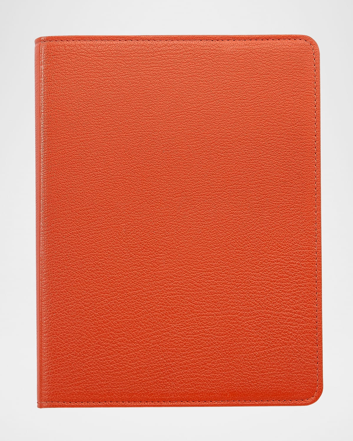 Graphic Image 9" Leather Wire-o-notebook In Orange