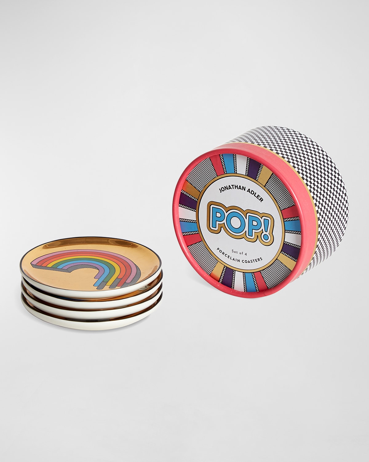 Shop Jonathan Adler Pop Coasters, Set Of 4 In Multi