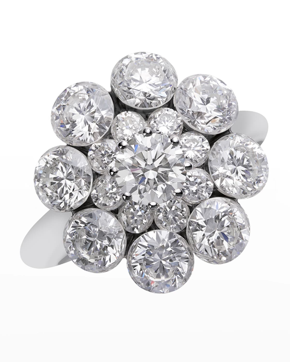 Chopard 18k White Gold Diamond Magical Setting Ring, Size 52