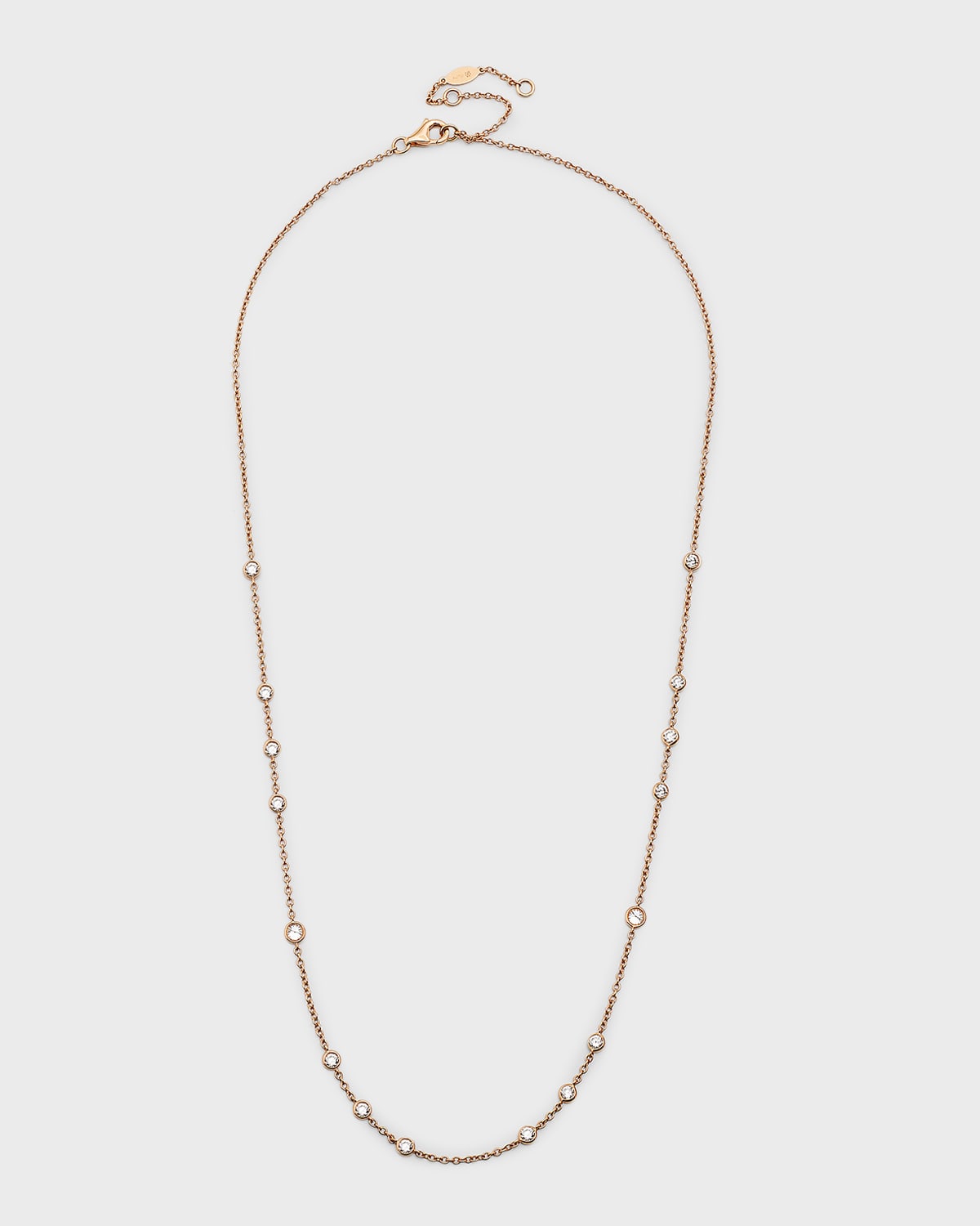 Memoire 18k Rose Gold Dazzle By-the-Yard Diamond Necklace