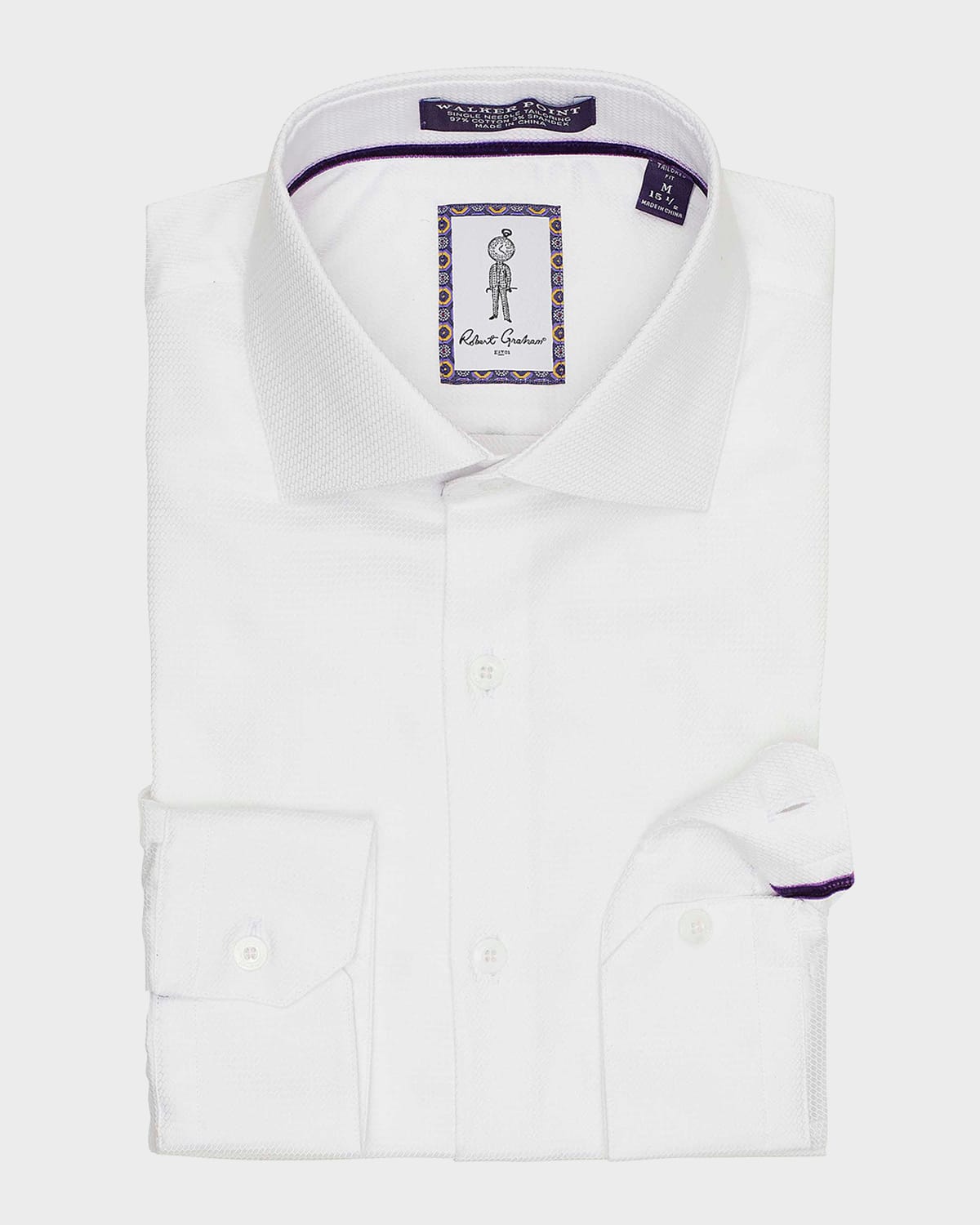Shop Robert Graham Men's Roscoe Mini-print Dress Shirt In White