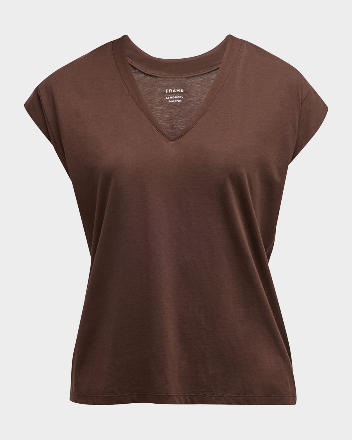 FRAME LE MID RISE V-NECK TEE