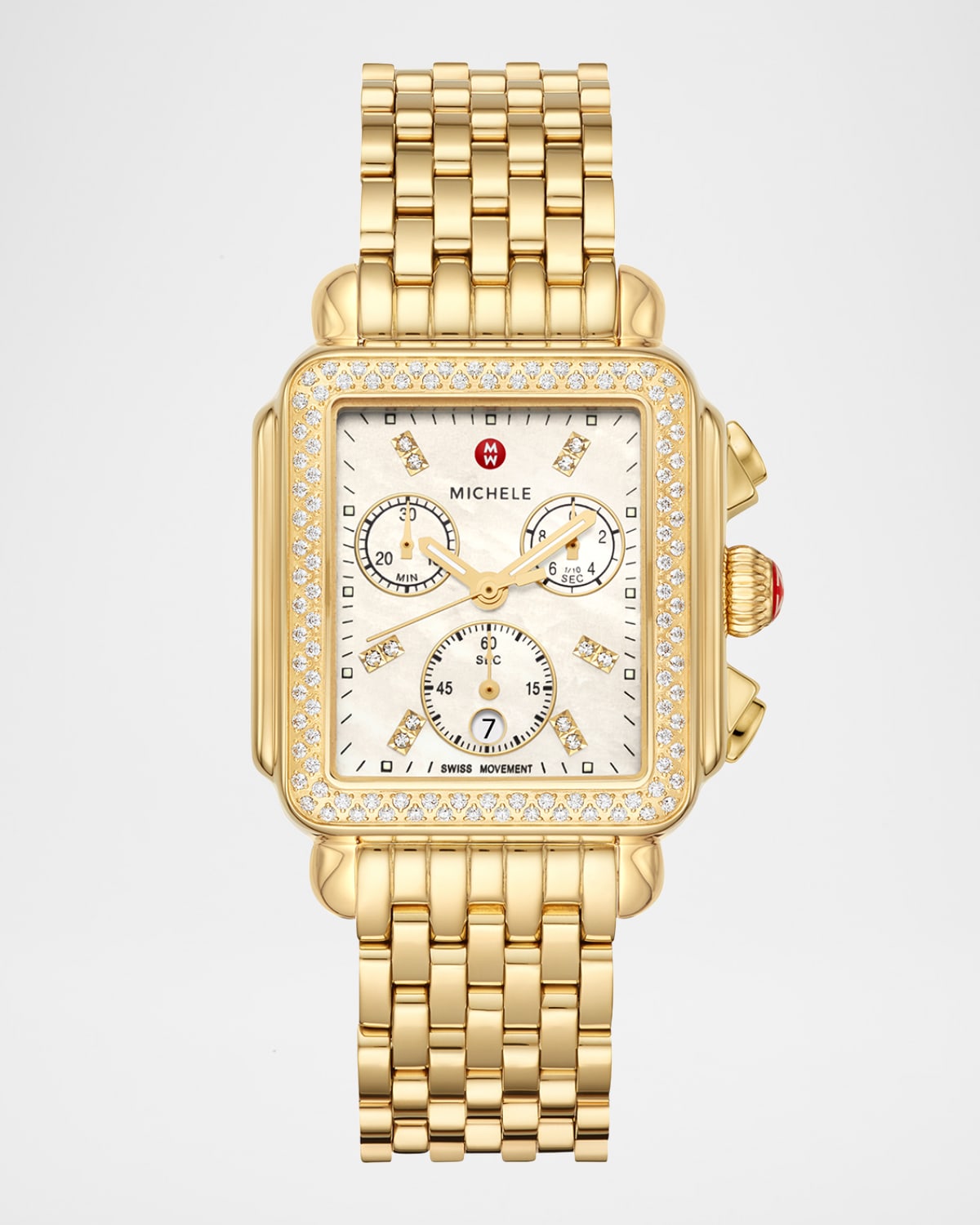 Deco Gold Diamond Bracelet Watch