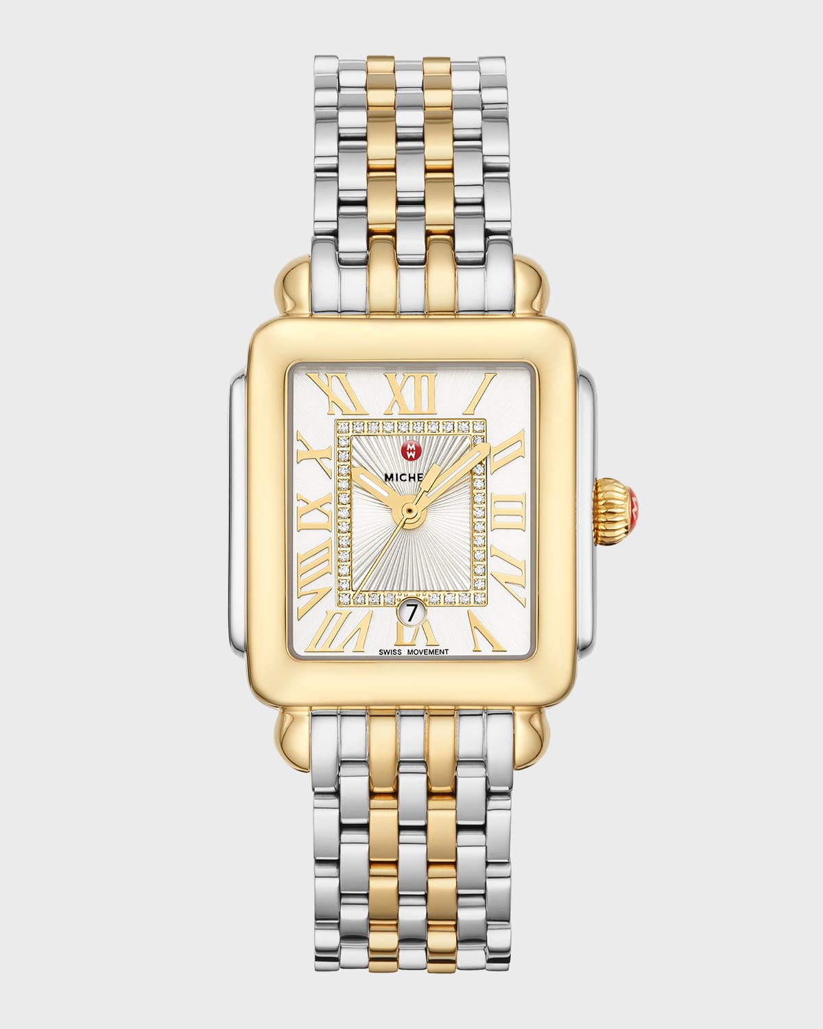 Deco Madison Mid Two-Tone Diamond-Dial Watch