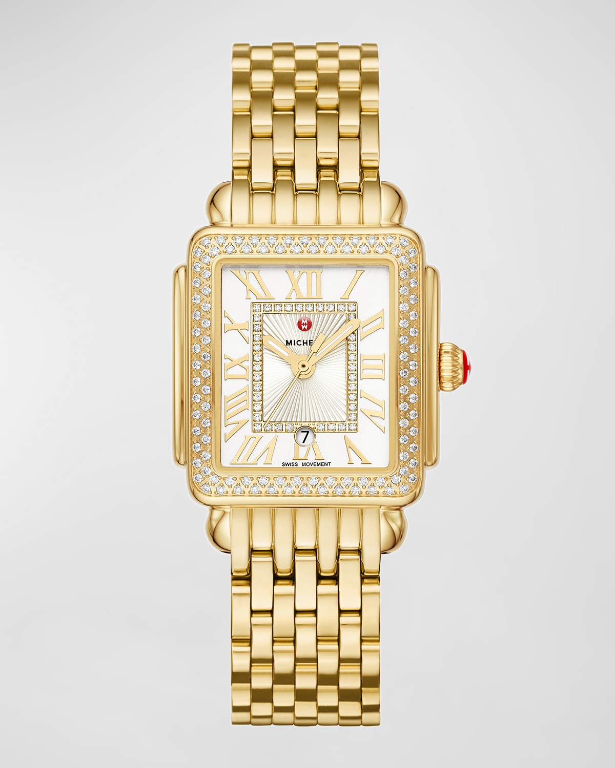 MICHELE Deco Madison Mid Diamond Watch, Gold
