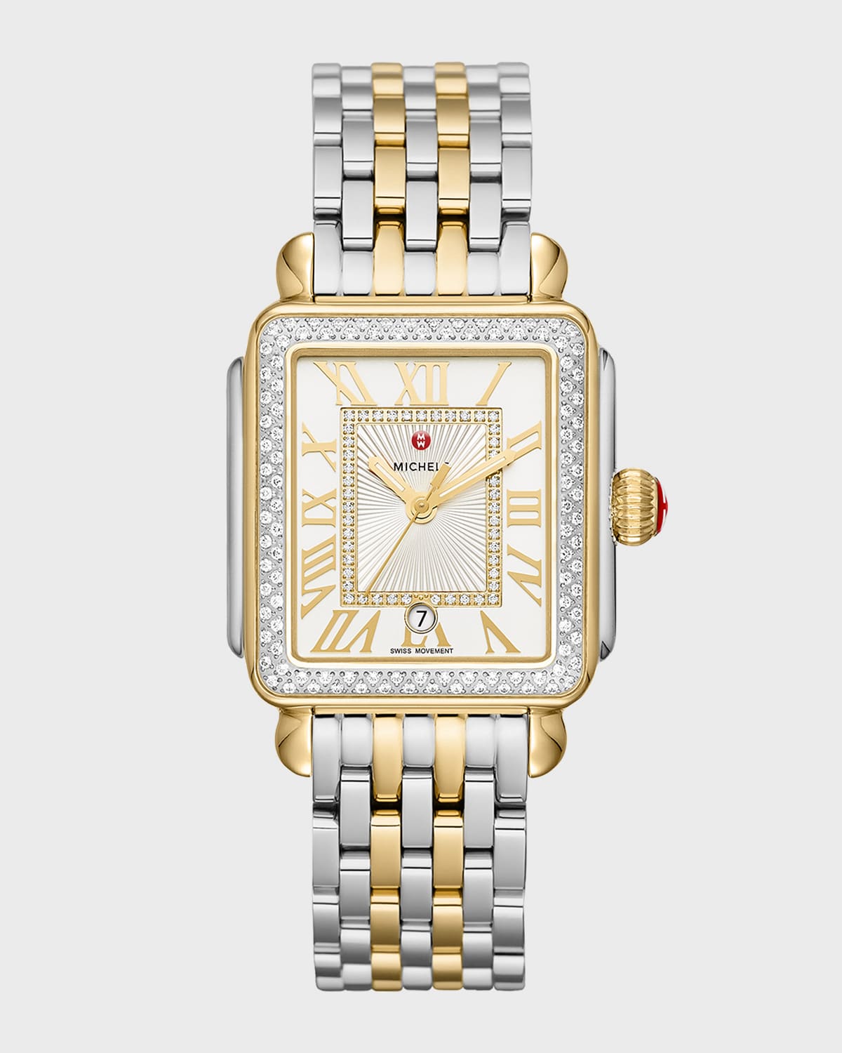 Deco Madison Diamond Watch, Silver/Gold