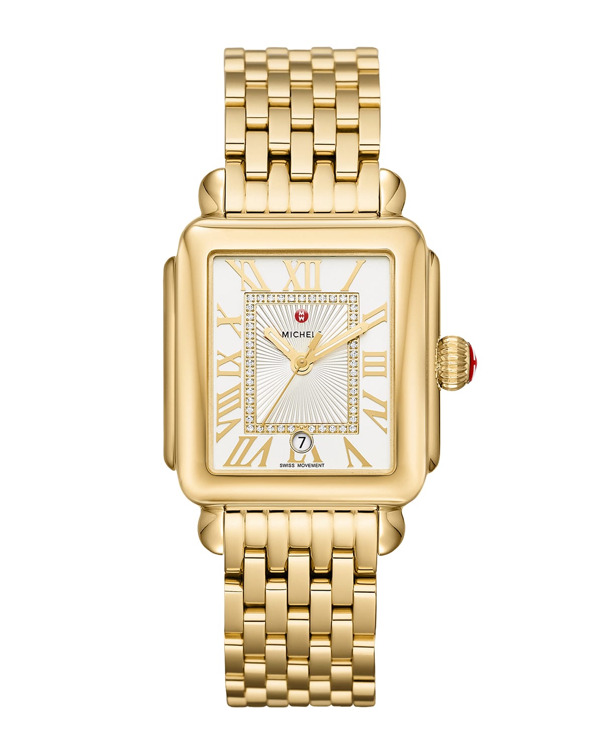 Deco Madison Diamond-Dial Watch, Gold