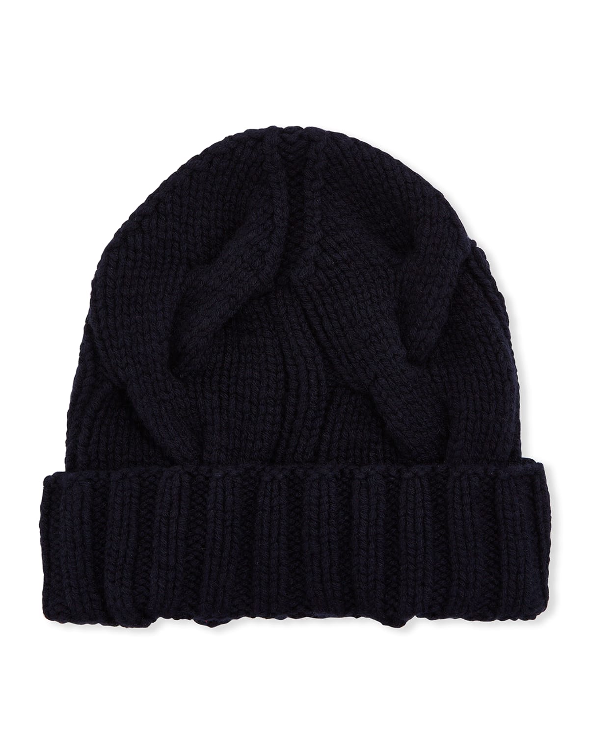 Shop Loro Piana Chunky Knit Cashmere Beanie Hat In Navy