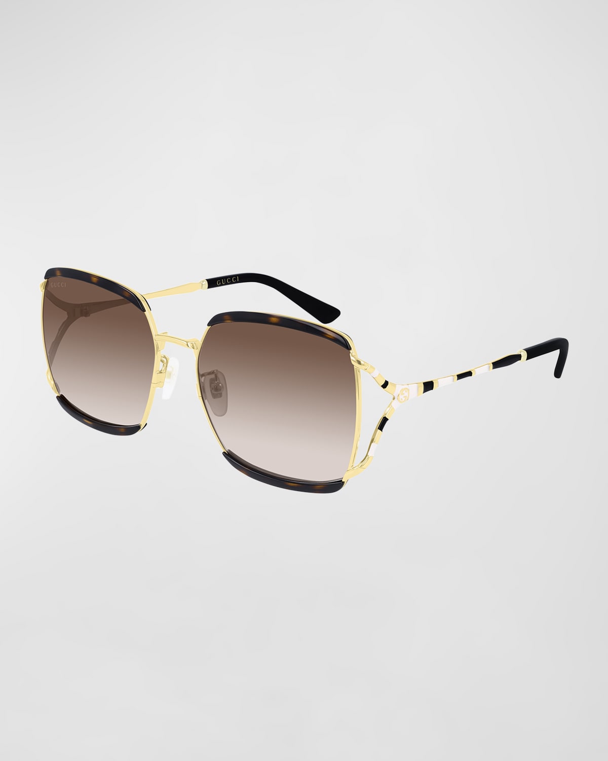 Gucci Oversized Square Injection Sunglasses