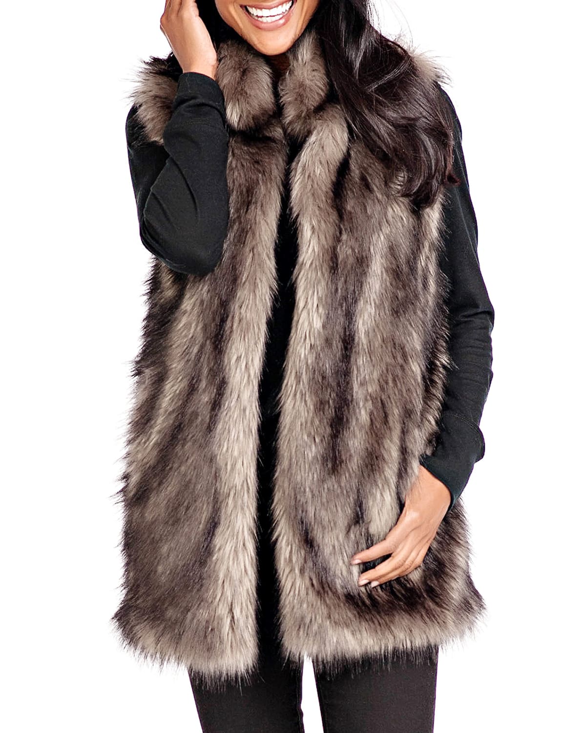 Neiman marcus fur vest sales